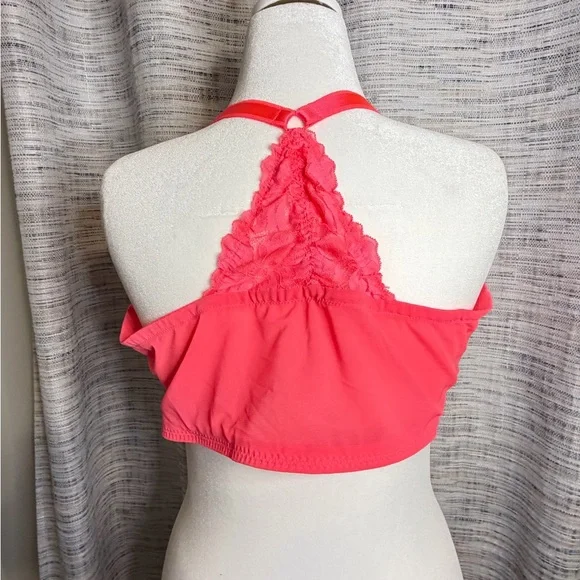 Torrid 48D Coral Pink Lace Front-Close Underwire Bra Plus Torrid - Picture 2 of 6